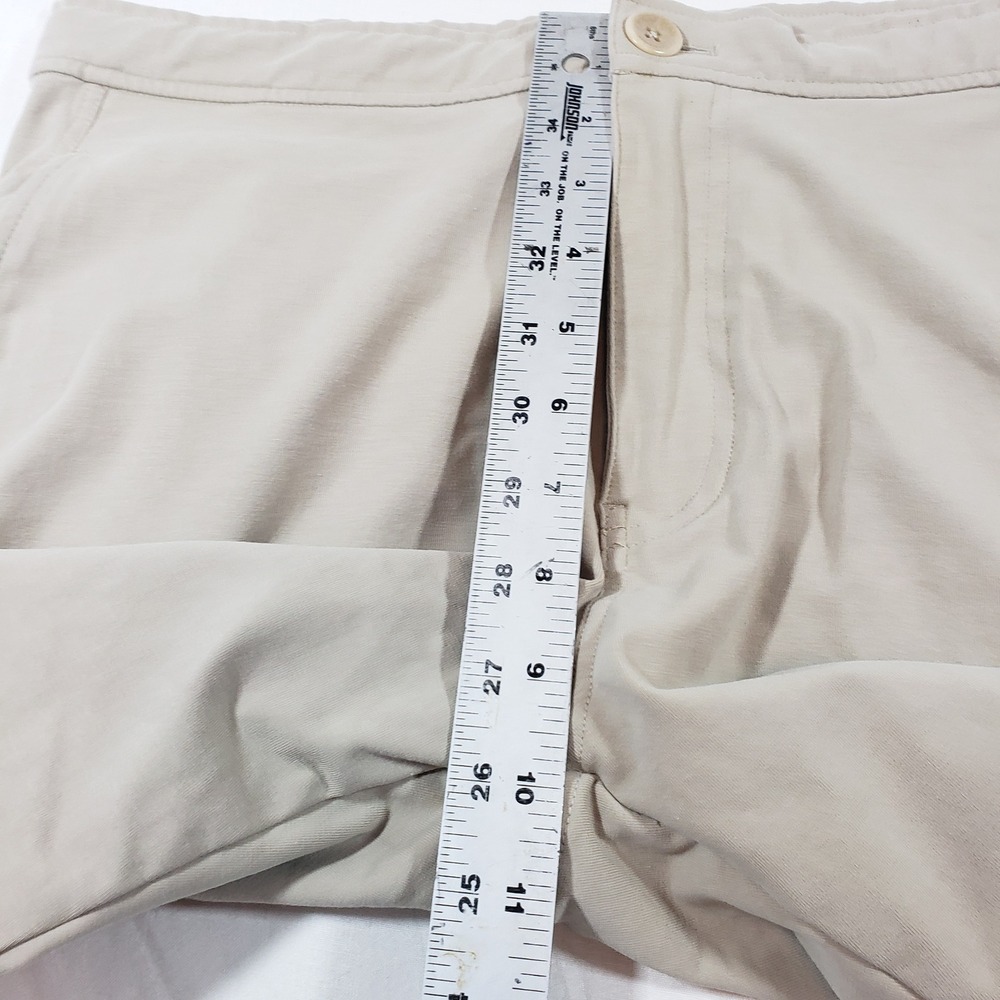 Good Man Brand Mens Shorts Size M Beige Casual Flat Front Golf - Picture 10 of 11